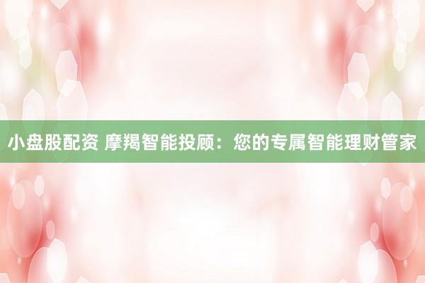 小盤股配資 摩羯智能投顧：您的專屬智能理財管家