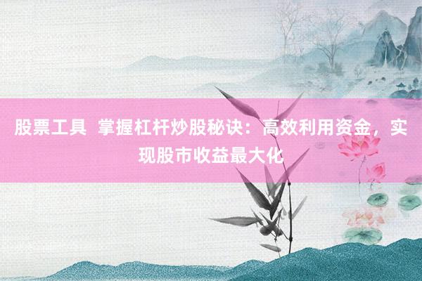股票工具  掌握杠桿炒股秘訣：高效利用資金，實現(xiàn)股市收益最大化
